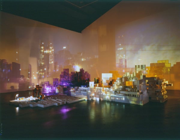 Won Ju Lim Elysian Field, 2001 Plexiglas, foam core board, slide projections and lamps Dimensions Variable