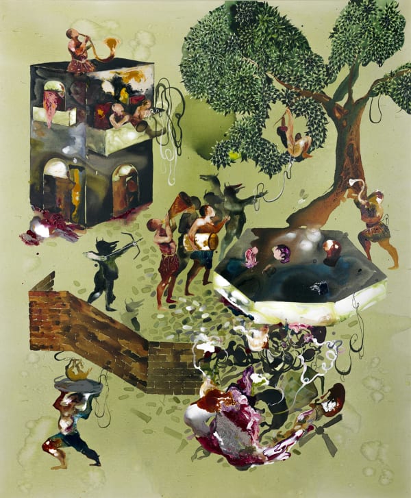 Shiva Ahmadi Gabriel's Horn, 2020 Acrylic on canvas 72 x 60 inches