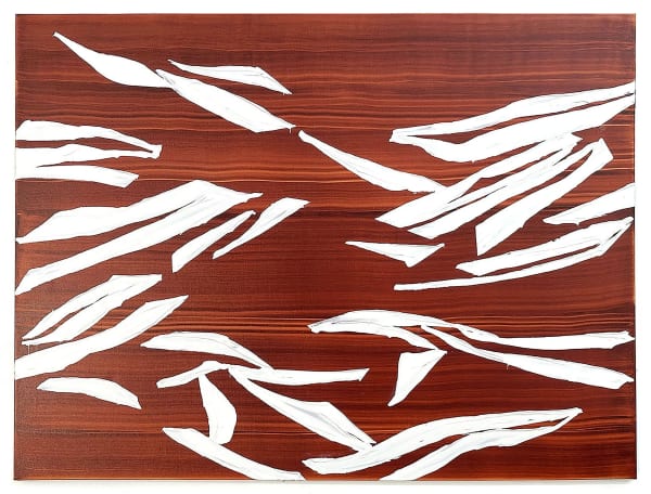 Ricardo Mazal Ba Zasa Red Lake 5, 2024 Oil on linen 45 x 60 inches