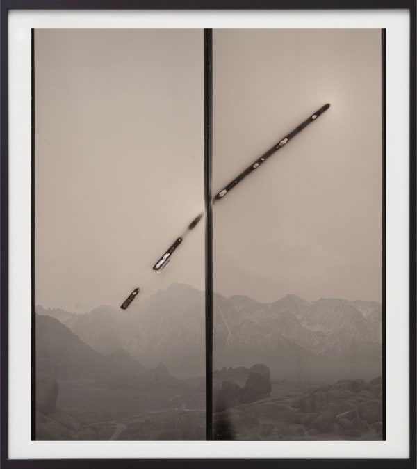 Chris McCaw Sunburned GSP #1154 (Eastern Sierras), 2025 2 Unique gelatin silver paper negatives 33.25 x 29.25 inches, framed