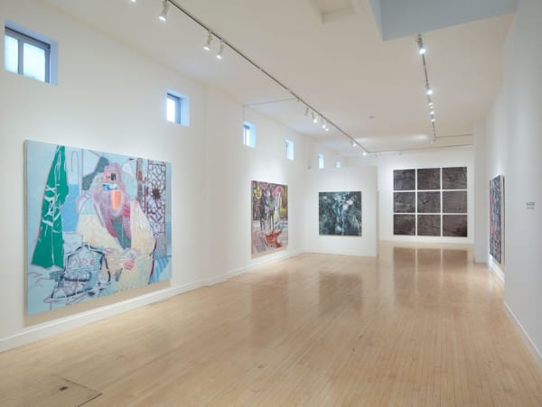 Installation view of Taha Heydari: Running Rabbits, January 4 - February 24, 2018 at Haines Gallery, San Francisco Photo: Robert Divers Herrick