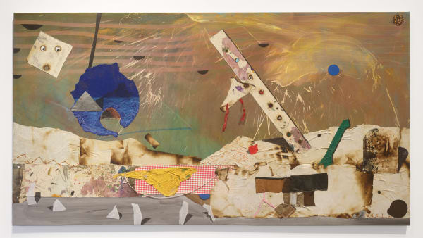 Mike Henderson Cloud Nine, 1977 Acrylic and mixed media on canvas 54 x 100 inches