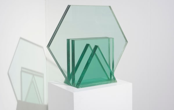 Monir Shahroudy Farmanfarmaian, Glass Sculpture on Geometric Design, 1976
