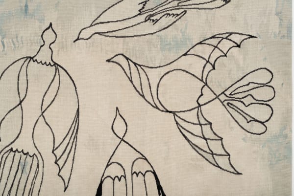 Anwar Jalal Shemza Birds 2021 New Zealand Wool Tapestry 122 X 152 5 Cm Edition 1 Of 5 A She0302 Detail 2