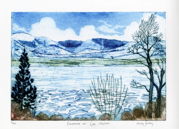 Lindy Furby, Fractured Ice: Loch Morlich, 2019