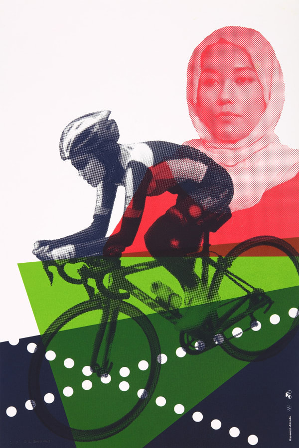 Oliver Brookes, Bikes for Refugees – Masomah Alizada, 2023