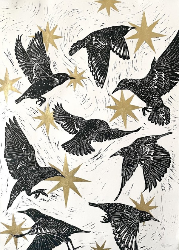 Starlings in Flight