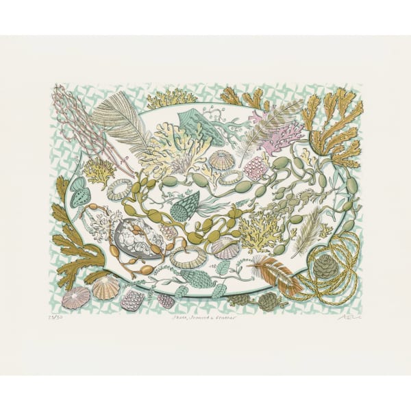 Shell, Seaweed & Feather