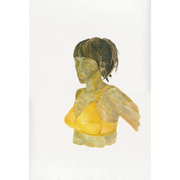 Ellen Munro - Self Portrait In My Mother's Bra (With Fruit), 2006