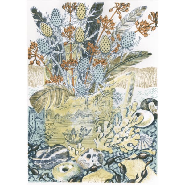 Angie Lewin - The Blue Boats, 2025