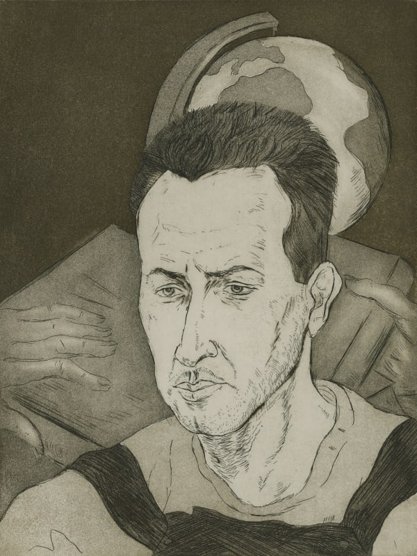 Sandy Moffat, Untitled Portrait of Ken Currie, 1987