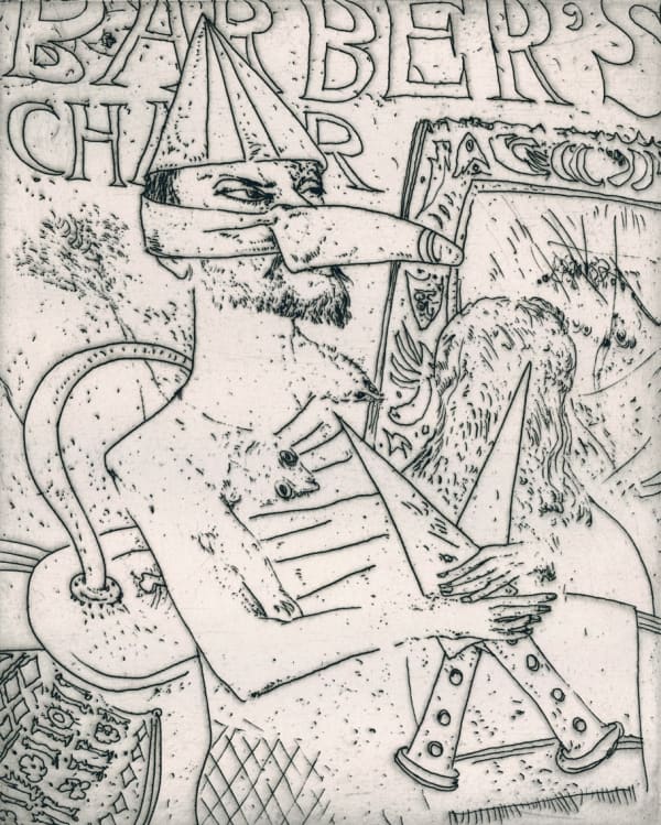 John Bellany, The Barber's Chair, 1986