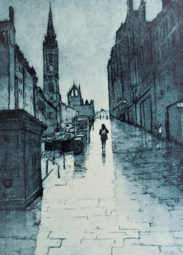 John Heywood, Royal Mile in the Rain, 2019
