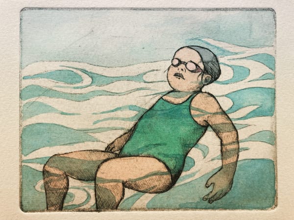Eiko Yamashita, Floating. Etching.