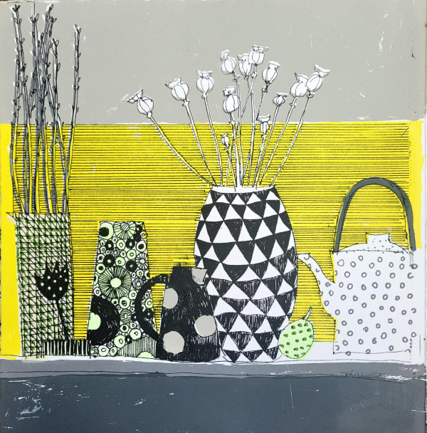 Geometric Ceramics, Screenprint, 28 x 28 cm.