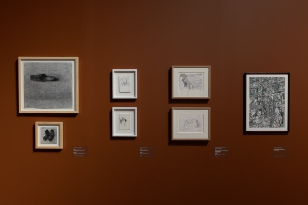 A Memorial To My Father, 2017 (far right) by Kathryn Maple