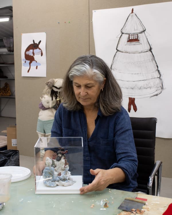 Laura Ford with Elemental Pair, 2024