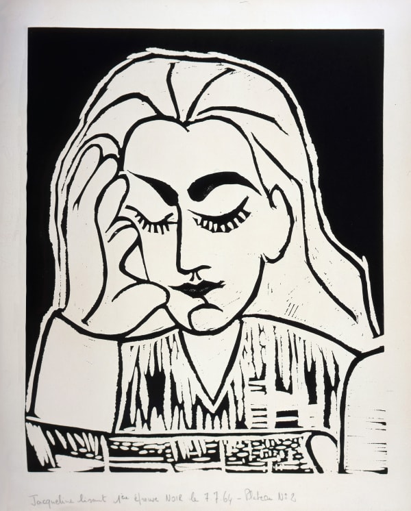 Pablo Picasso, Jacqueline Lisant (4 of 5), 1962