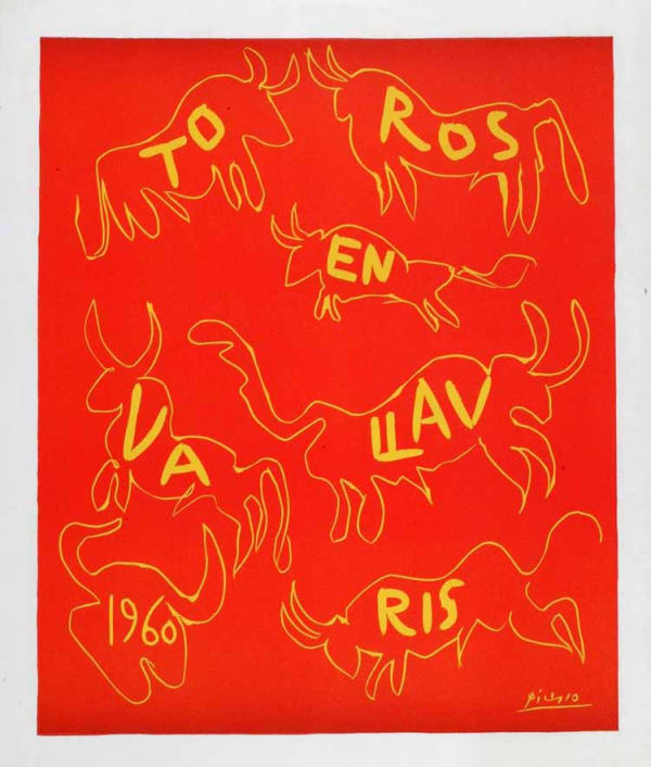 Pablo Picasso, Toros en Vallauris 1960, 1960
