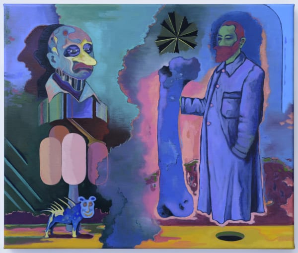 Basim Magdy, The Man who Stole a Bone from the Sahara Confronted by the Shadow of War, 2020