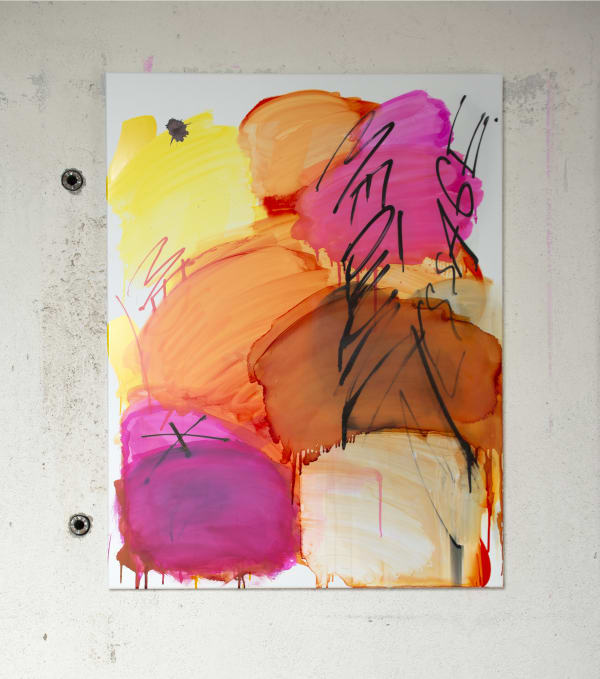 Thierry Furger – Acrylic, ink and acid on aluminium
