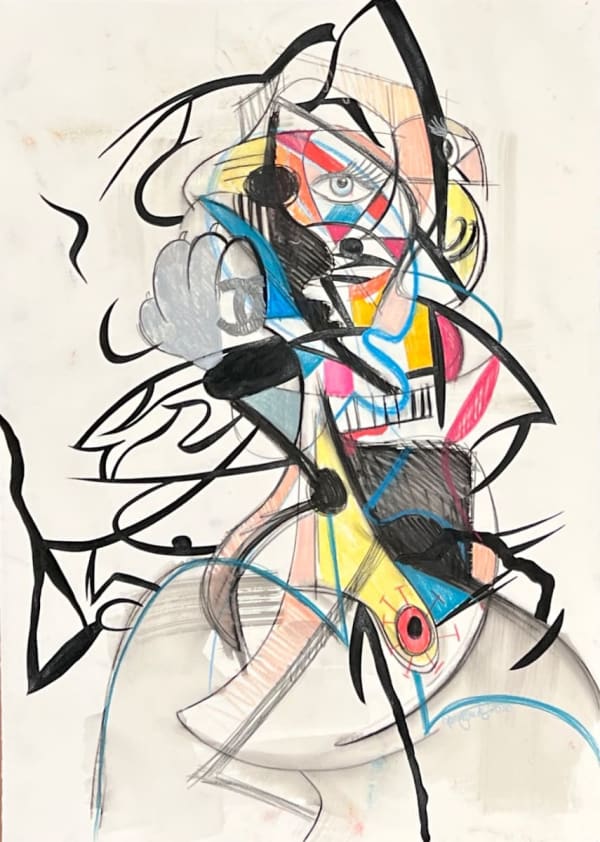 Timmy Sneaks, Untitled Pastel #2, 2023