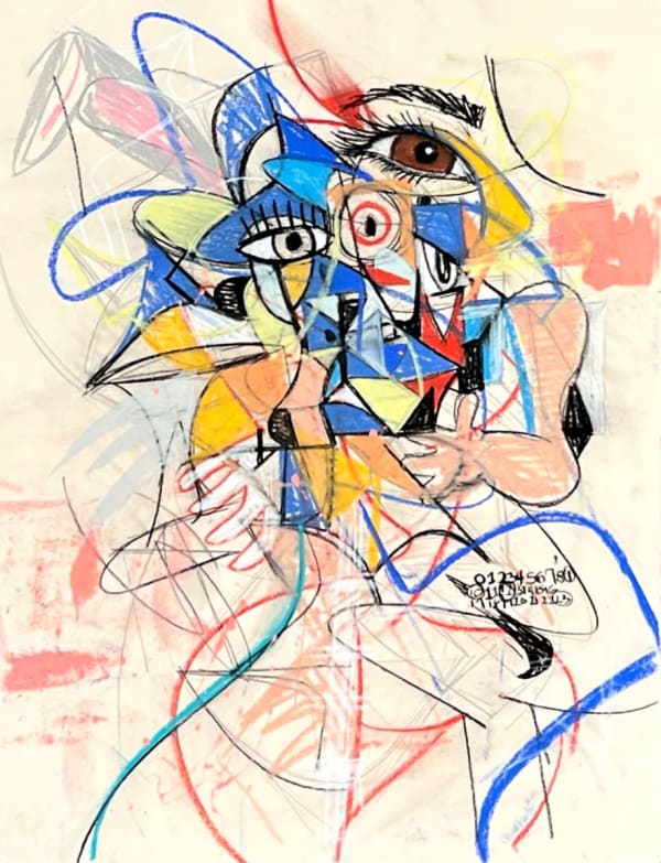 Timmy Sneaks, Untitled Pastel #4, 2023