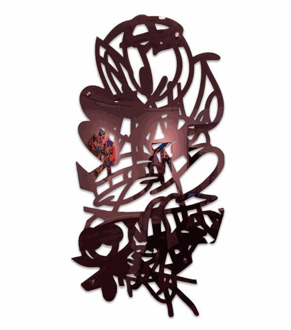 Timmy Sneaks pop art cutout work.