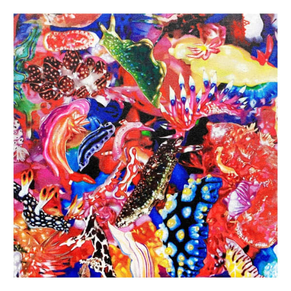 Tetsutaro Kamatani colorful artwork that includes underwater imagery.