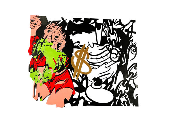 Timmy Sneaks cutout pop art.