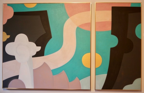 Wang Jianwei abstract artwork using Ink-Wash painting, acrylic, pencil, on paper.