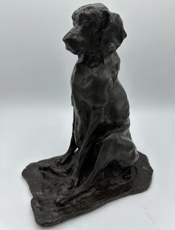 Bronze hound by Prince Paul Troubetzkoy