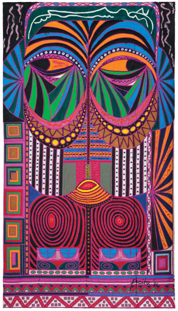Pacita Abad - I play with the blues, greens, oranges and yellows (I knew you had blues), 2022