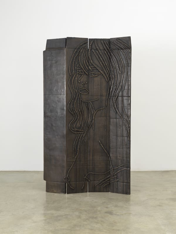 Ghada Amer, Sculpture with Wounds (bronze), 2023