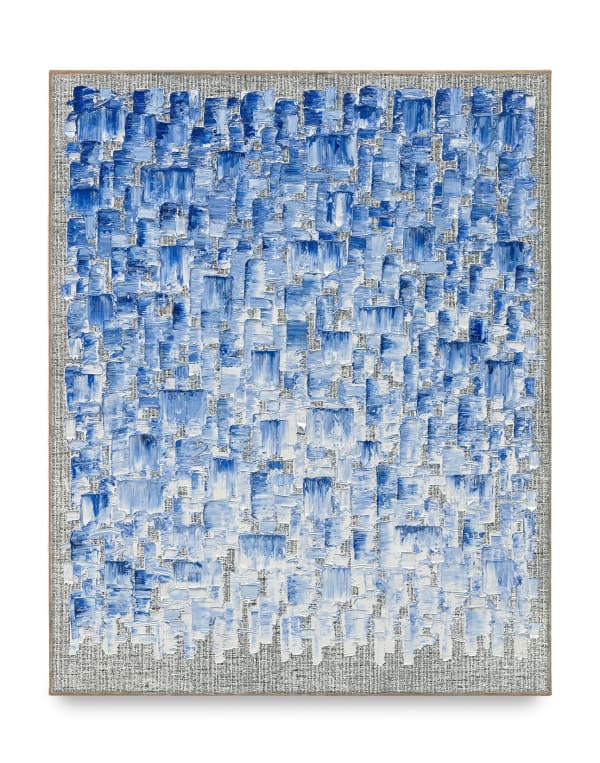 Ha Chong-Hyun Conjunction 22-96, 2022 Oil on hemp cloth 63 3/4 x 51 1/8 in 162 x 130 cm 100 HO