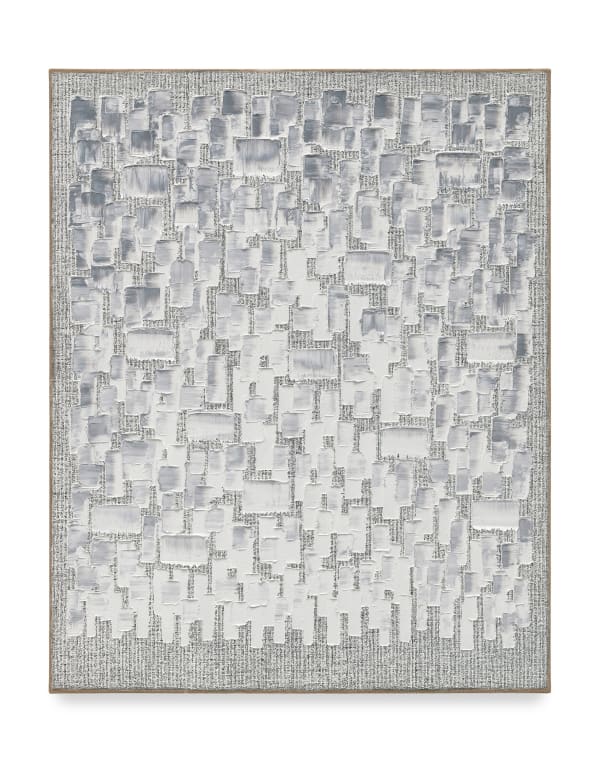 Ha Chong-Hyun Conjunction 25-03, 2025 Oil on hemp cloth 63 3/4 x 51 1/8 in 162 x 130 cm 100 HO