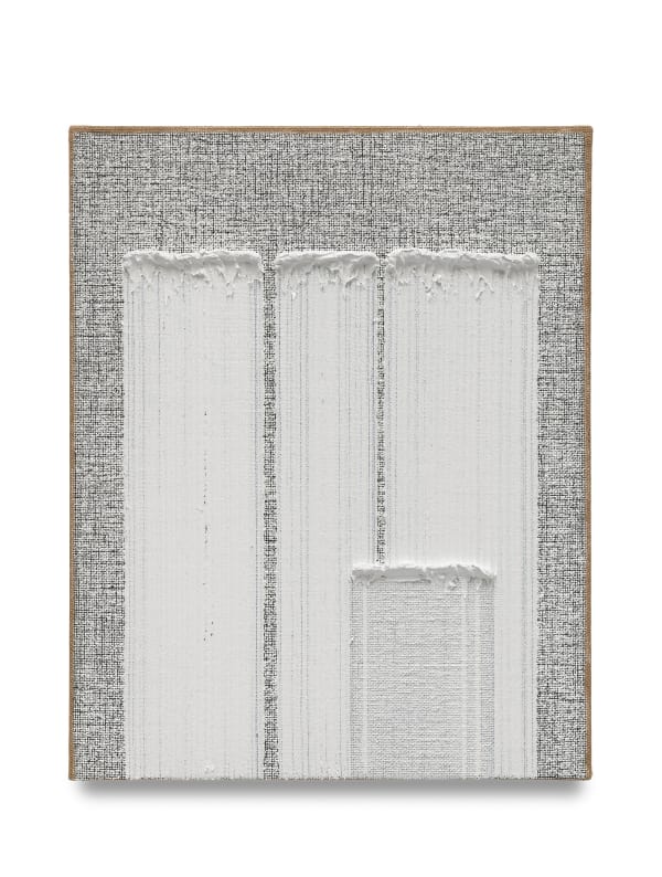 Ha Chong-Hyun Conjunction 24-73, 2024 Oil on hemp cloth 35 7/8 x 28 3/4 in 91 x 73 cm 30 HO