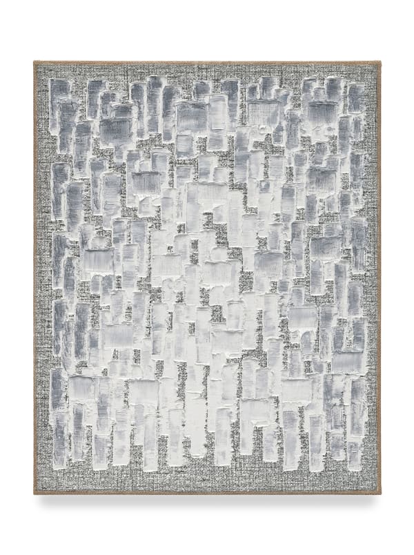 Ha Chong-Hyun Conjunction 25-02, 2025 Oil on hemp cloth 35 7/8 x 28 3/4 in 91 x 73 cm 30 HO