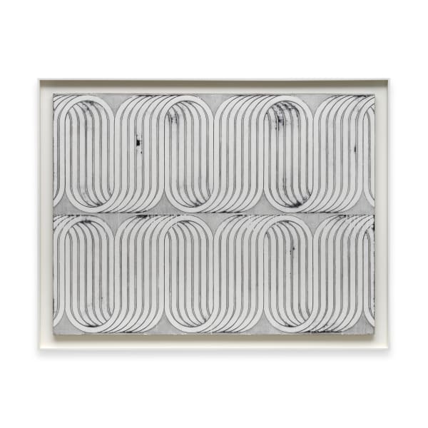 Davide Balliano UNTITLED_0333, 2025 Acrylic, plaster, and varnish on linen 36 x 48 in 91.4 x 121.9 cm Framed: 40 5/8 x 52 5/8 x 1 3/4 in