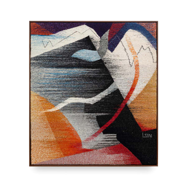 Lee ShinJa Growth I, 1990s Wool thread; tapestry 44 1/2 x 39 1/8 in 113 x 99.5 cm Framed: 50 x 44 7/8 in 127 x 113.9 cm