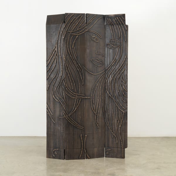 Ghada Amer, Sculpture with Wounds (bronze), 2023