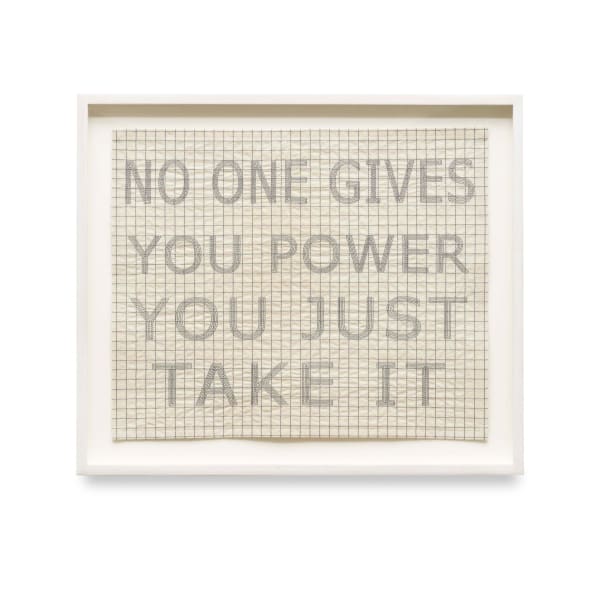 Ghada Amer, WITCHES, No One Gives You Power You Just Take It, 2023