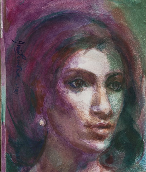 Anupam Sud Untitled Watercolour on paper 9 x 7.5 inches 2021