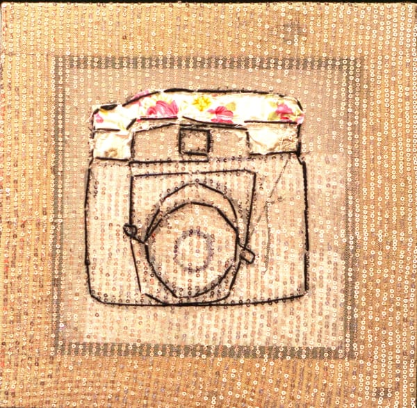 Insha Manzoor The Wedding Mixed-media 12 x 12 inches