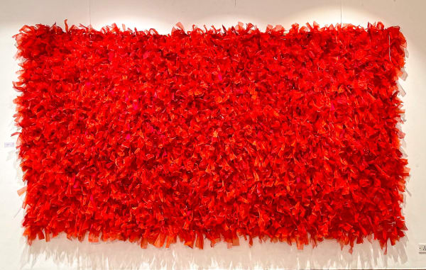 Insha Manzoor The Infinite Now... Fabric on net 180 x 120 inches 2024