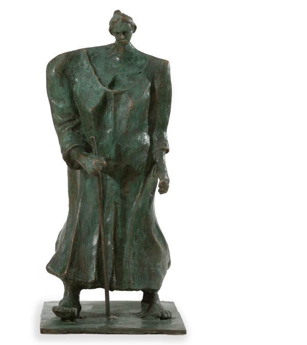 Manoj Aggarwal Standing Beauty Bronze 16 x 9 x 7 inches 2017