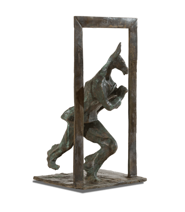 Manoj Aggarwal Blind Race Bronze 12 x 7 x 6 inches 2018