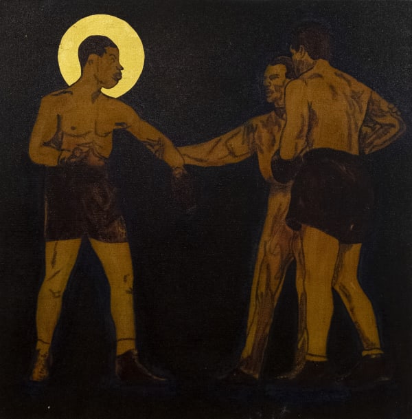 Godfried Donkor St Joseph I 2019 Oil Acrylic Ink And Gold Leaf On Linen Image Copyright The Artist And Courtesy Gallery 1957