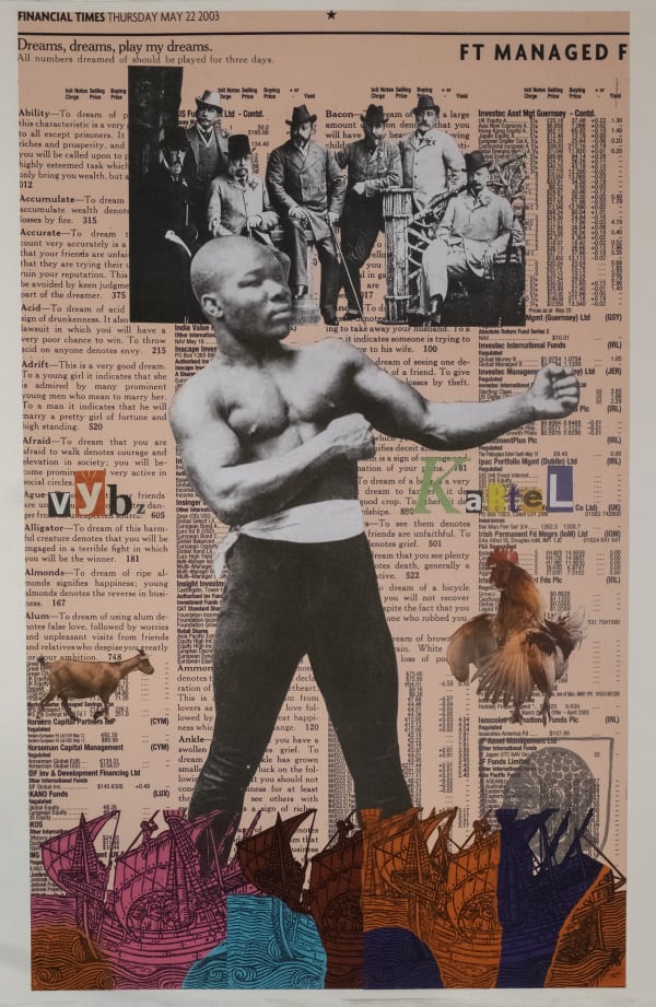 Godfried Donkor St Joseph Walcott Up To Scratch On F T 2019 Collage On Paper Image Copyright The Artist And Courtesy Gallery 1957