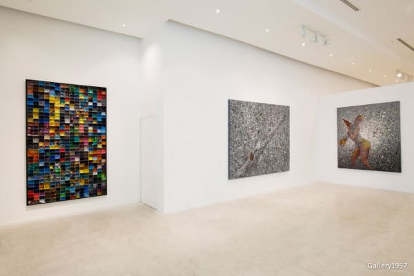 Chidi Kwubiri, motionEmotion, installation view, 2018. Courtesy Gallery 1957, Accra. Photo Nii Odzenma